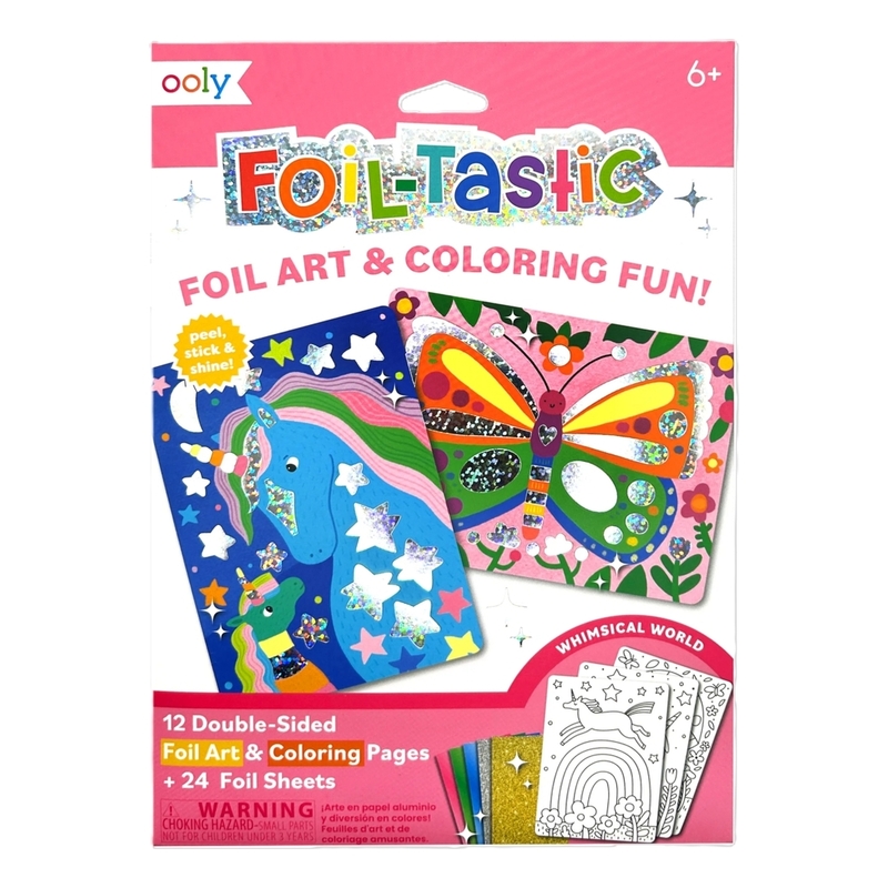Ooly Foil-Tastic Foil Art & Coloring Set - Whimsical World Ooly Foil-Tastic Foil Art & Coloring Set - Whimsical World