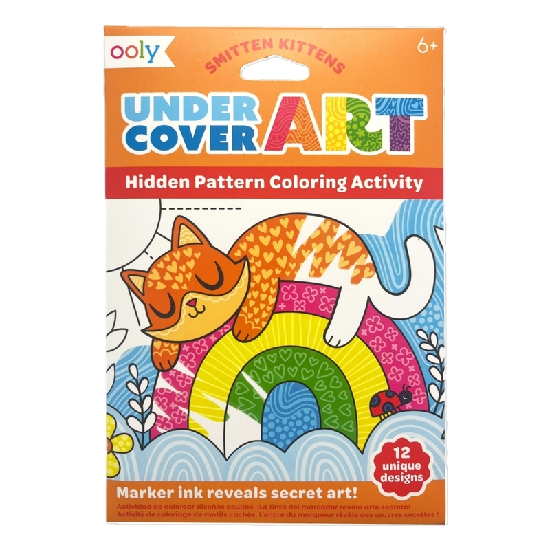 Ooly Undercover Art Hidden Patterns Coloring Activity - Smitten Kittens Ooly Undercover Art Hidden Patterns Coloring Activity - Smitten Kittens