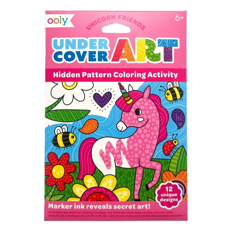 Ooly Undercover Art Hidden Patterns Coloring Activity - Unicorn Friends Ooly Undercover Art Hidden Patterns Coloring Activity - Unicorn Friends