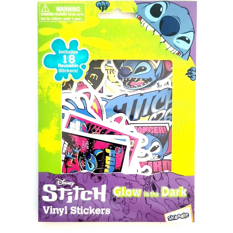 Skoodle Disney Stitch Glow In The Dark Stickers Skoodle Disney Stitch Glow In The Dark Stickers