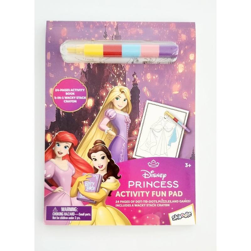 Skoodle Disney Princess Activity Fun Pad With Stackable Crayon Skoodle Disney Princess Activity Fun Pad With Stackable Crayon