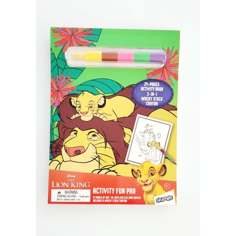 Skoodle Disney Lion King Activity Fun Pad With Stackable Crayon Skoodle Disney Lion King Activity Fun Pad With Stackable Crayon