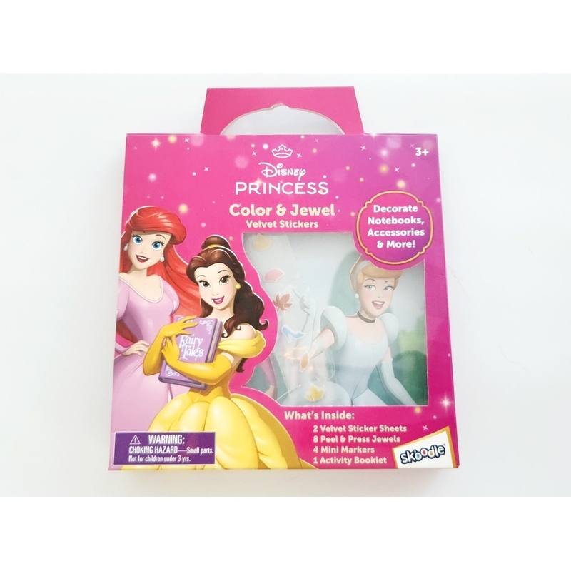 Skoodle Disney Princess Color & Jewel Velvet Stickers