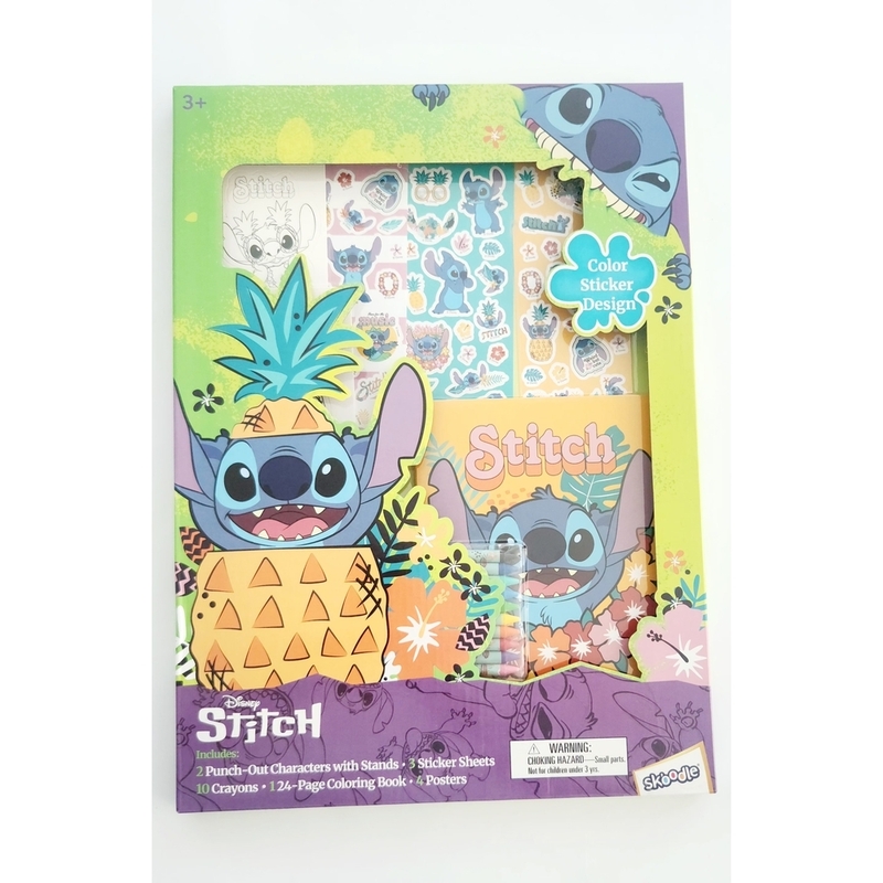 Skoodle Disney Stitch Super Activity Color Sticker & Design Set Skoodle Disney Stitch Super Activity Color Sticker & Design Set