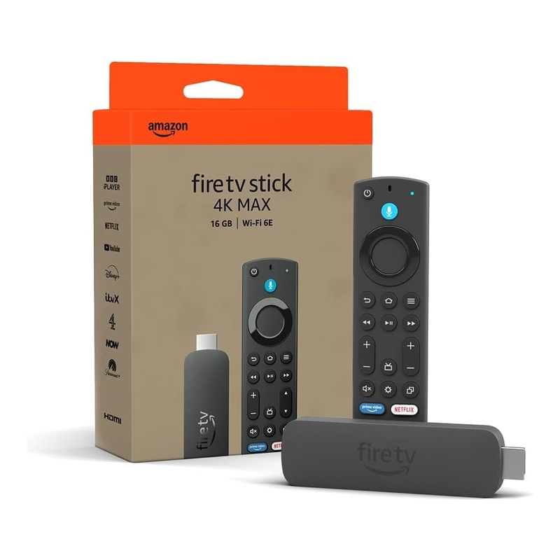 Amazon Fire TV Stick 4K Max 16GB With Alexa Voice Remote Wifi 6E Amazon Fire TV Stick 4K Max 16GB With Alexa Voice Remote Wifi 6E