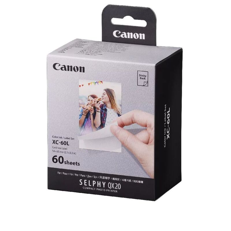 Canon XC-60L Ink/Paper Set (54 x 85 mm) - 60 Prints Canon XC-60L Ink/Paper Set (54 x 85 mm) - 60 Prints