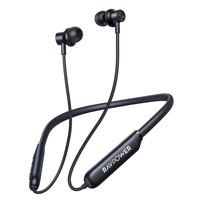 Ravpower BH1008 Magnetic Wireless In-Ear Neckband 40Hrs - Black Ravpower BH1008 Magnetic Wireless In-Ear Neckband 40Hrs - Black