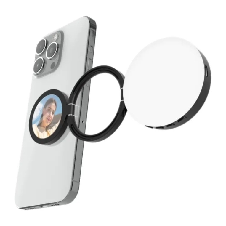 Porodo Lifestyle Magnetic Selfie Fill Light - Black Porodo Lifestyle Magnetic Selfie Fill Light - Black