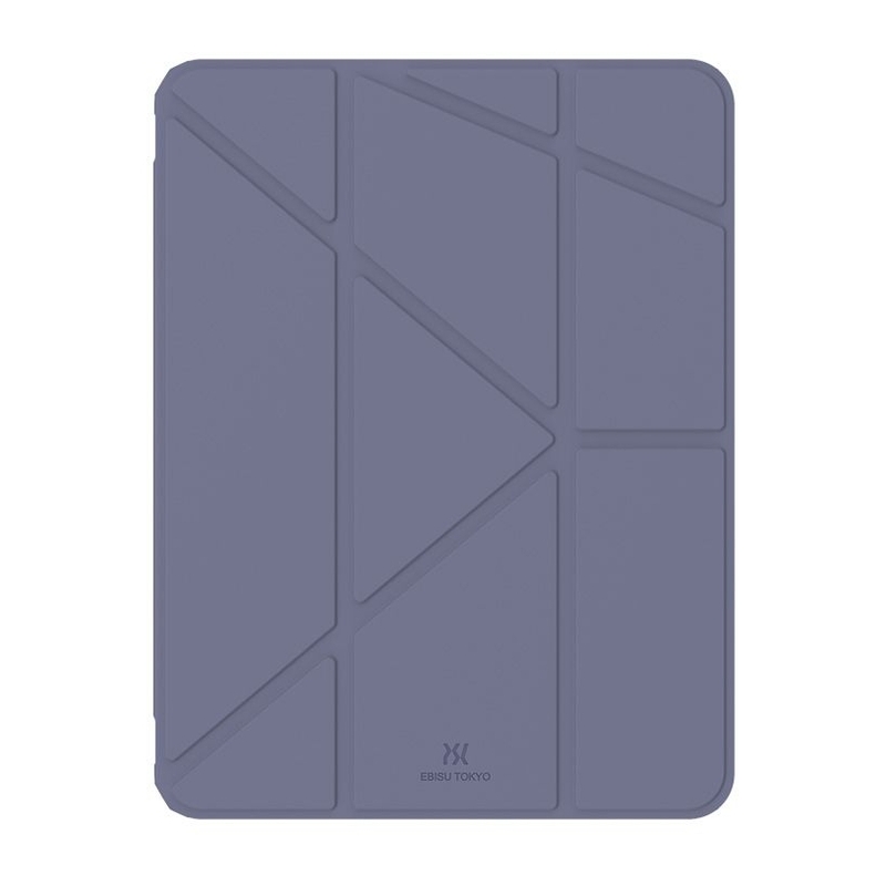 Power Support Grey Blue iPad Air 10.9 "/ 11" Folio With Pencil Holder And Quick Camera Open