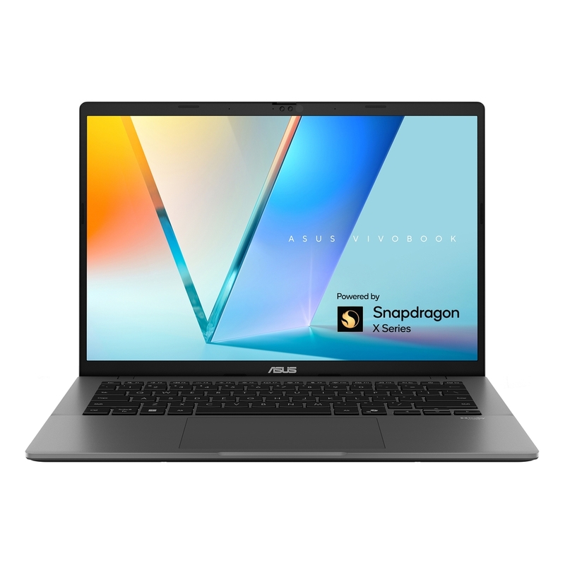 ASUS Vivobook S14 Laptop Snapdragonx X1 26 100/16GB RAM/1TB SSD/Qualcomm Adreno GPU/14'' 2.5K (2560x1600) IPS/Windows 11 Home - Matte Gray ASUS Vivobook S14 Laptop Snapdragonx X1 26 100/16GB RAM/1TB SSD/Qualcomm Adreno GPU/14'' 2.5K (2560x1600) IPS/Windows 11 Home - Matte Gray