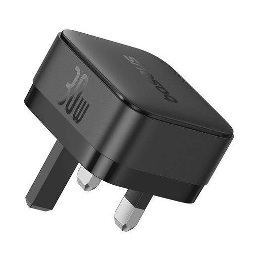 Baseus Palm Fast Charger 1C 30W UK Cluster Black with 1m USB-C to USB-C Cable - Black Baseus Palm Fast Charger 1C 30W UK Cluster Black with 1m USB-C to USB-C Cable - Black