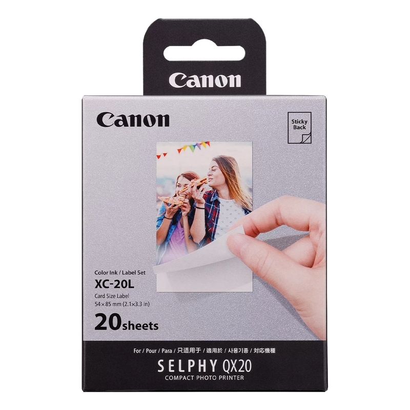 Canon XC-20L Ink/Paper Set (54 x 85 mm) - 20 Prints Canon XC-20L Ink/Paper Set (54 x 85 mm) - 20 Prints