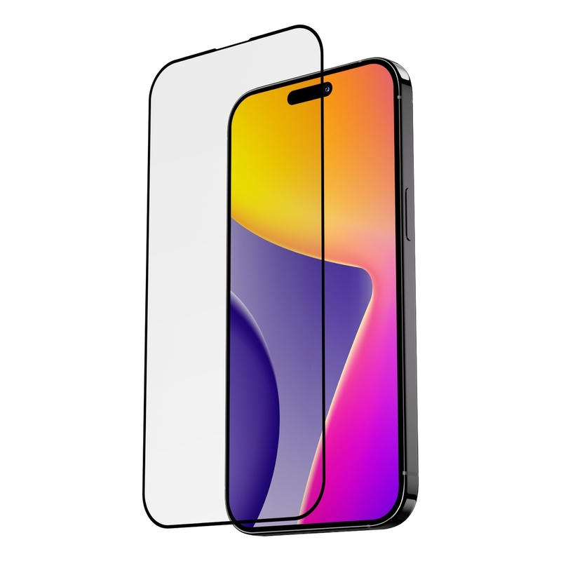 Blupebble Graphene Tempered Glass 2.5D Clear Applicator iPhone 15 Plus