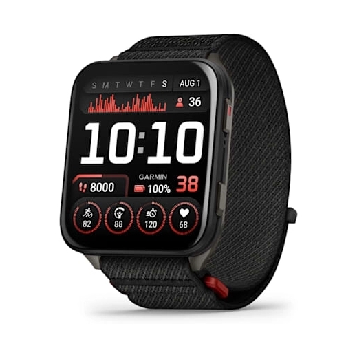 Garmin Venu X1 Fitness Smartwatch With GPS - Black With Slate Titanium Caseback & Black Comfortfit Nylon Band Garmin Venu X1 Fitness Smartwatch With GPS - Black With Slate Titanium Caseback & Black Comfortfit Nylon Band