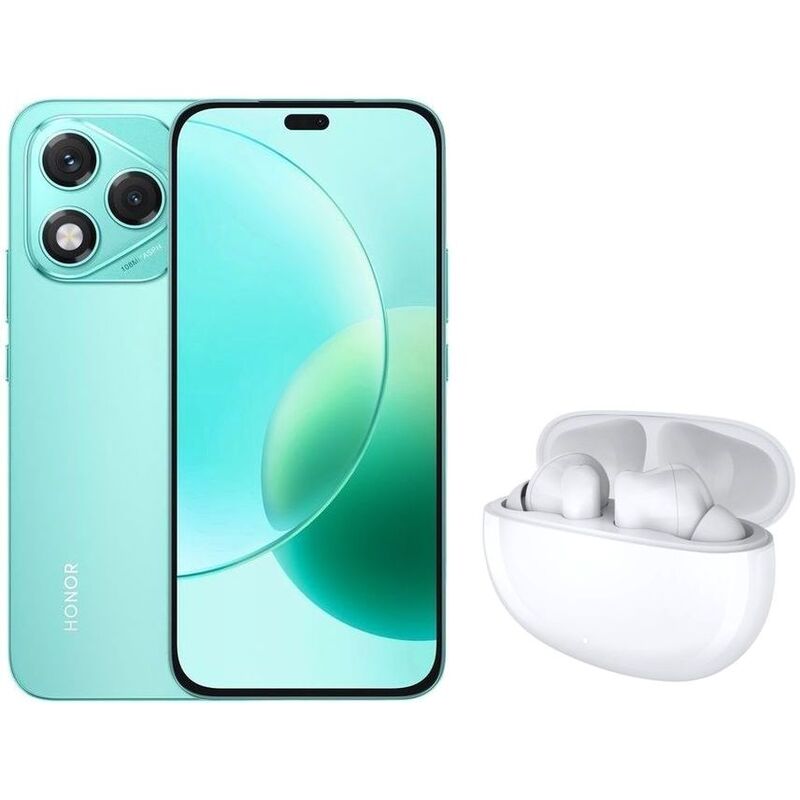 Honor 400 Lite 5G Smartphone 8GB/256GB - Marrs Green + Honor Choice X5 True Wireless Earbuds (Bundle)