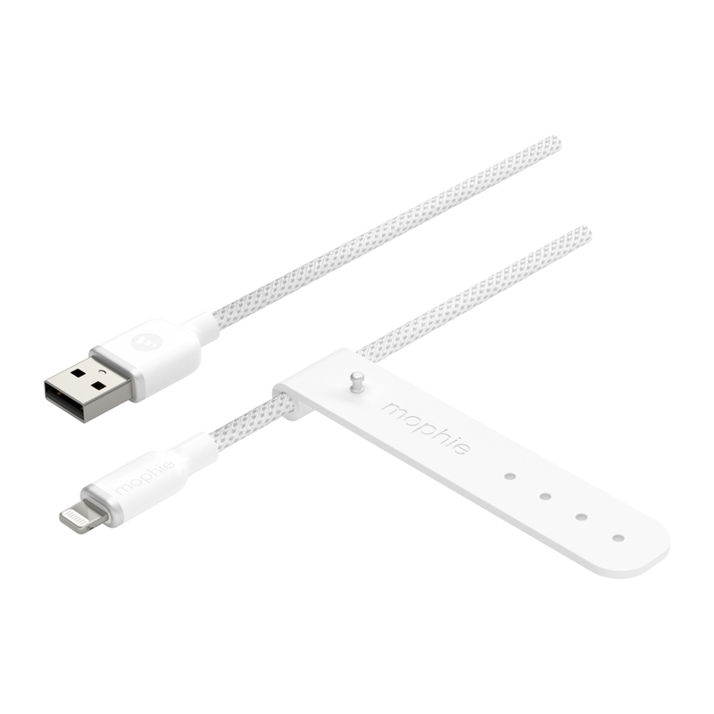 Mophie Charge Stream Lightning to USB-A Cable 1m - White Mophie Charge Stream Lightning to USB-A Cable 1m - White