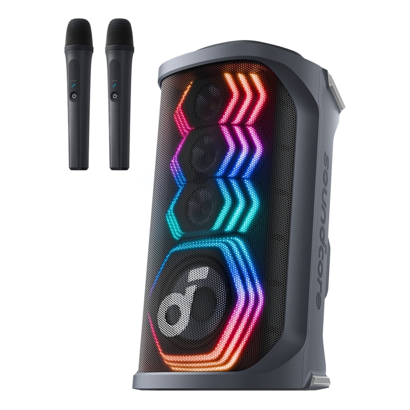 Soundcore Rave 3S AI Wireless Party Speaker With Wireless Microphones - Black Soundcore Rave 3S AI Wireless Party Speaker With Wireless Microphones - Black
