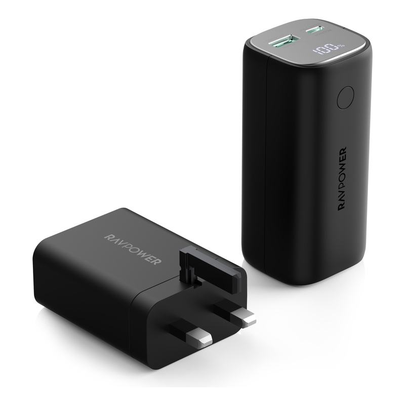 Ravpower RB-PB208 Super Pd Pioneer 10400mAh 30W 2-Port Power Bank + 65W Wall Charger Combo Ravpower RB-PB208 Super Pd Pioneer 10400mAh 30W 2-Port Power Bank + 65W Wall Charger Combo