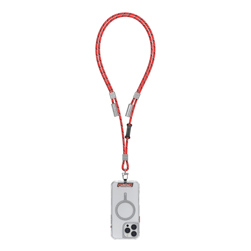 Skinarma Dyno Ve 2-In-1 Lanyard And Charging Cable (USB-C To USB-C) - Vermilion Skinarma Dyno Ve 2-In-1 Lanyard And Charging Cable (USB-C To USB-C) - Vermilion