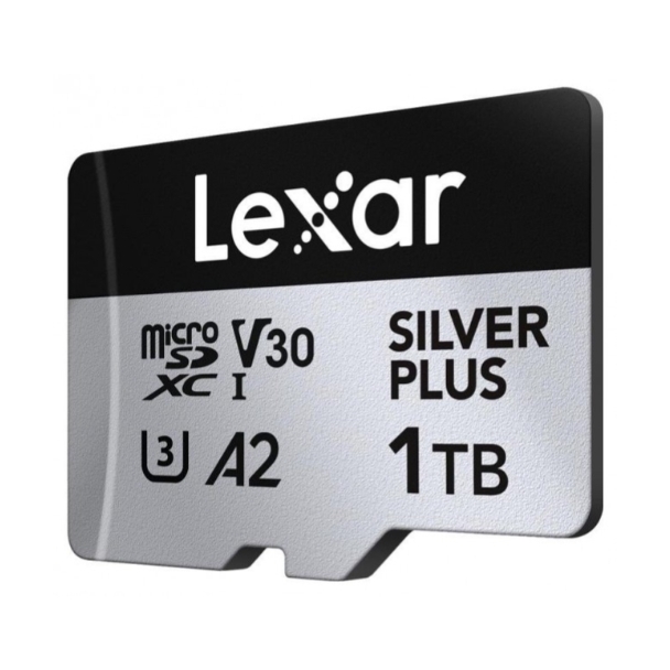 Lexar Professional SILVER PLUS microSDXC UHS-I cards up to 205MB/s read 150MB/s write C10 V30 U3 - 1TB Lexar Professional SILVER PLUS microSDXC UHS-I cards up to 205MB/s read 150MB/s write C10 V30 U3 - 1TB