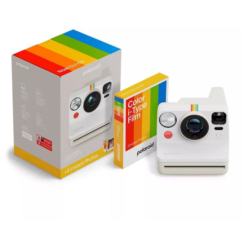 Polaroid Now Gen 3 Pebble White + Color Film Bundle (8 Photos) Autofocus System Polaroid Now Gen 3 Pebble White + Color Film Bundle (8 Photos) Autofocus System