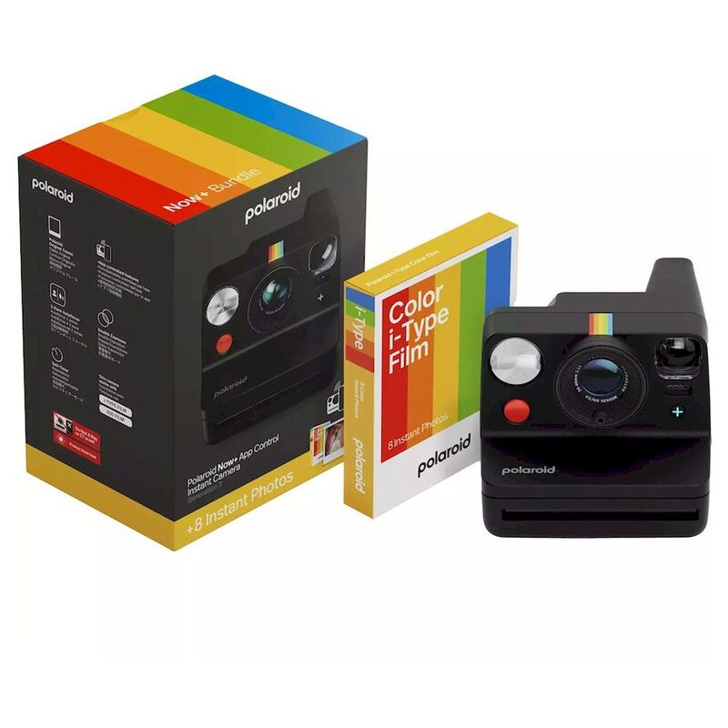 Polaroid Now+ Gen 3 Black + Color Film Bundle (8 Photos) Autofocus System Connected App Control LED Polaroid Now+ Gen 3 Black + Color Film Bundle (8 Photos) Autofocus System Connected App Control LED