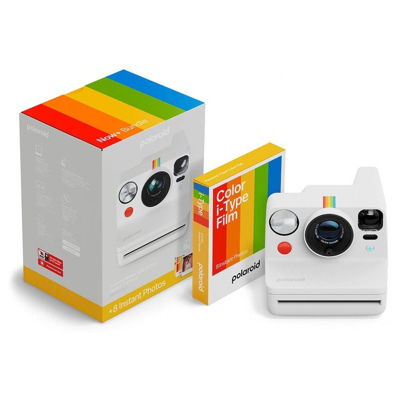 Polaroid Now+ Gen 3 White + Color Film Bundle (8 Photos) Autofocus System Connected App Control LED Polaroid Now+ Gen 3 White + Color Film Bundle (8 Photos) Autofocus System Connected App Control LED