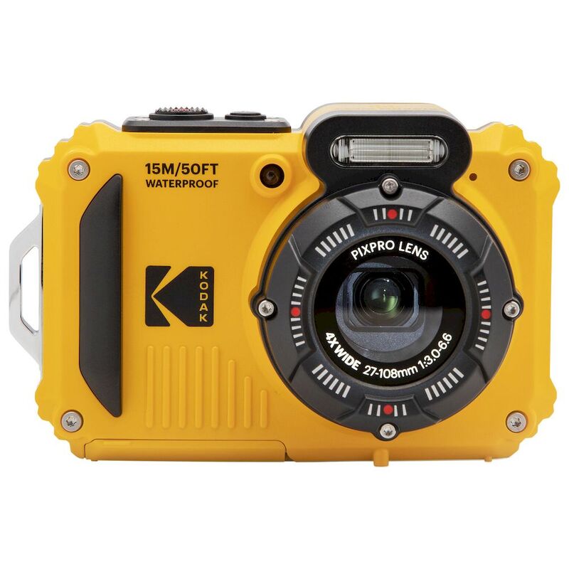 Kodak Compact Camera Yellow Pixpro Wpz2 Waterproof 15M 16MP Digital 4X Optical Zoom Shockproof Video 720P LCD Screen 2.7 Li-Ion Battery Kodak Compact Camera Yellow Pixpro Wpz2 Waterproof 15M 16MP Digital 4X Optical Zoom Shockproof Video 720P LCD Screen 2.7 Li-Ion Battery