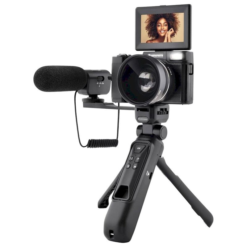 Agfaphoto Realishot VLG4KDIG 24MP 4K Vlogging Camera Kit 16X Digital Zoom - Black Agfaphoto Realishot VLG4KDIG 24MP 4K Vlogging Camera Kit 16X Digital Zoom - Black