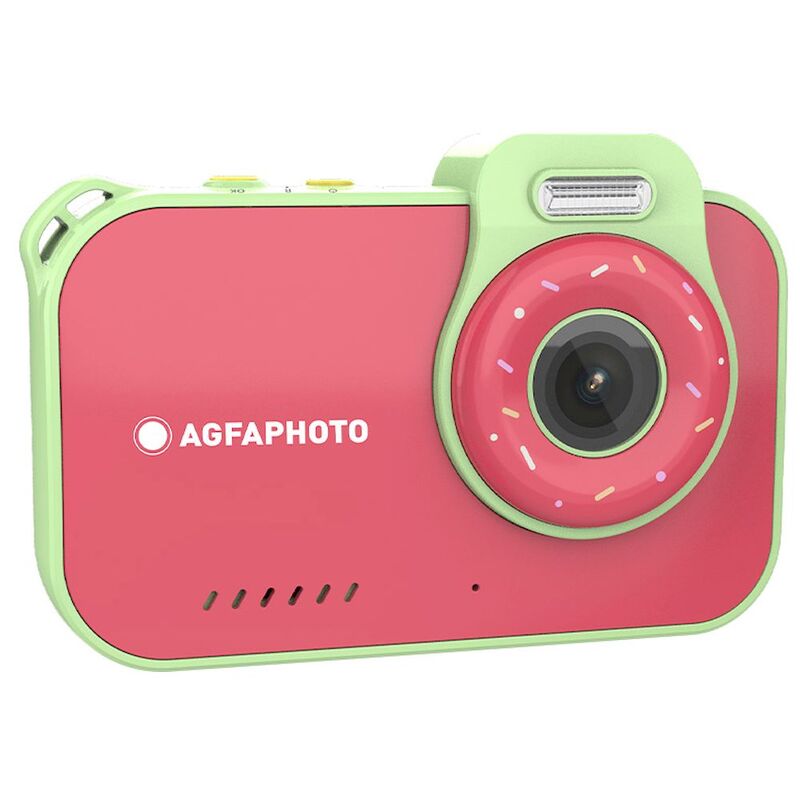 Agfaphoto Realikids ARKC2W Kids Camera Waterproof 12MP Hd Video Selfie Mode Filter And Frame Built-In Games Lithium Battery - Red