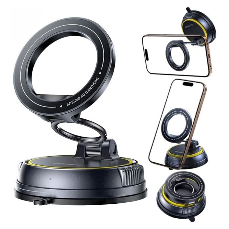 Baseus Primetrip Vc2 Flex Magnetic Car Mount Suction Cup Version - Cosmic Black Baseus Primetrip Vc2 Flex Magnetic Car Mount Suction Cup Version - Cosmic Black