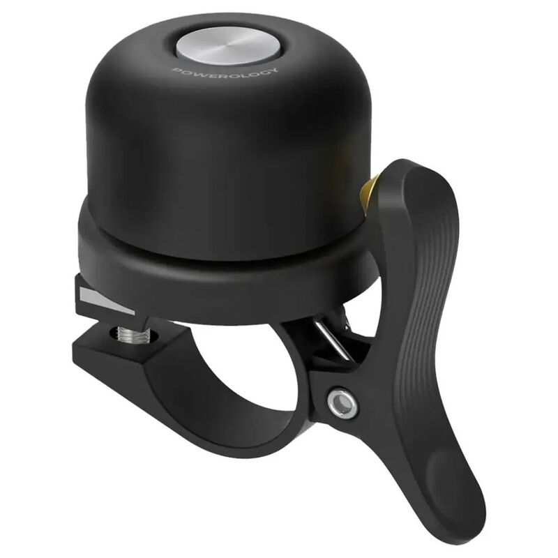 Powerology Bicycle Scooter Bell With Airtag Mount - Black Powerology Bicycle Scooter Bell With Airtag Mount - Black