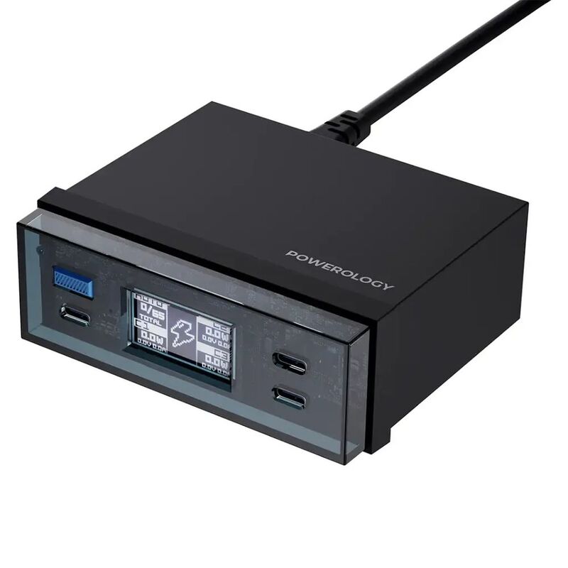 Powerology Power Hub Desktop Charging Station - Black Powerology Power Hub Desktop Charging Station - Black