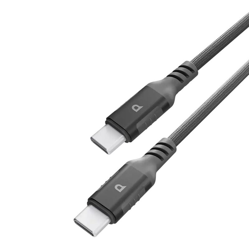 Powerology Power Sync Weave USB-C To USB-C Pd 60W 1.2M Cable - Gray Powerology Power Sync Weave USB-C To USB-C Pd 60W 1.2M Cable - Gray