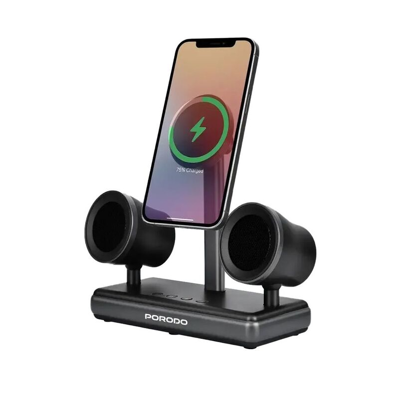 Porodo Speaker Charging Dock - Black Porodo Speaker Charging Dock - Black