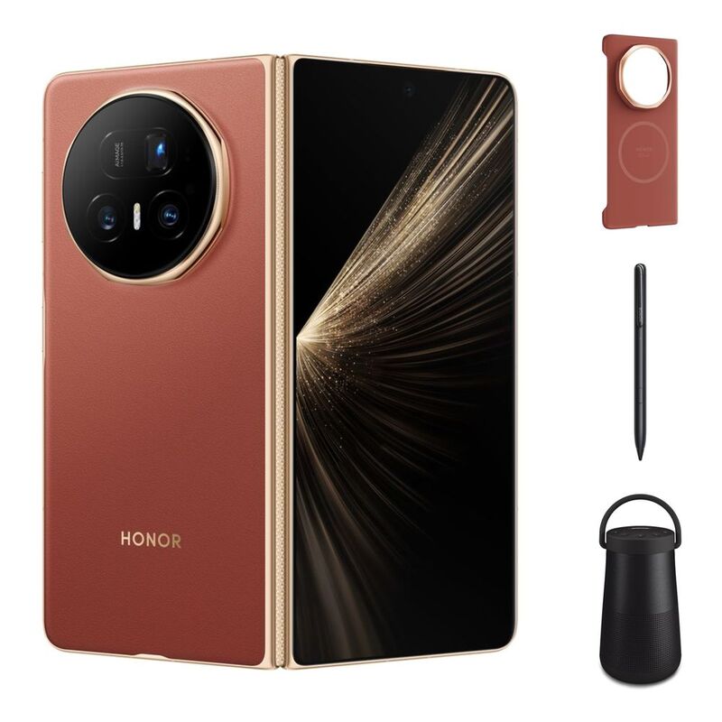 HONOR Magic V5 5G Smartphone 16GB/512GB - Silk Brown + FOCs HONOR Magic V5 5G Smartphone 16GB/512GB - Silk Brown + FOCs