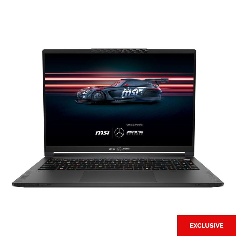 MSI Stealth A16 AI+ Mercedes-AMG Motorsport Gaming Laptop AMD Ryzen AI 9 HX 370 Processor/32GB RAM/1TB SSD/NVIDIA GeForce RTX 5070 8GB/16" 16:10 QH...