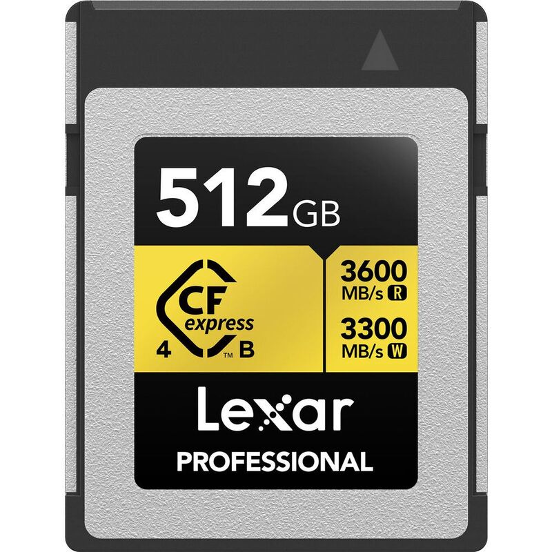 Lexar Professional Gold CFexpress 4.0 Type B Card - 512GB Lexar Professional Gold CFexpress 4.0 Type B Card - 512GB