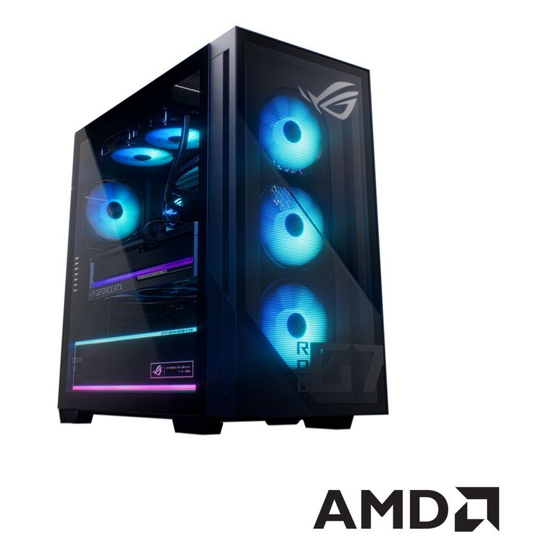 ASUS ROG G700 (2025) GM700 Gaming Desktop AMD Ryzen 9 9950X 3D/64GB DDR5/2TB M.2 SSD/AMD Radeon RX 9070 XT PRIME 16GB GDDR6/Windows 11 Home - Black