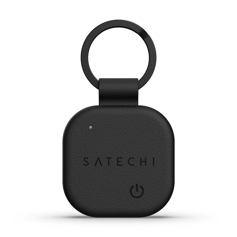 Satechi Vegan-Leather Find All Keychain - Black