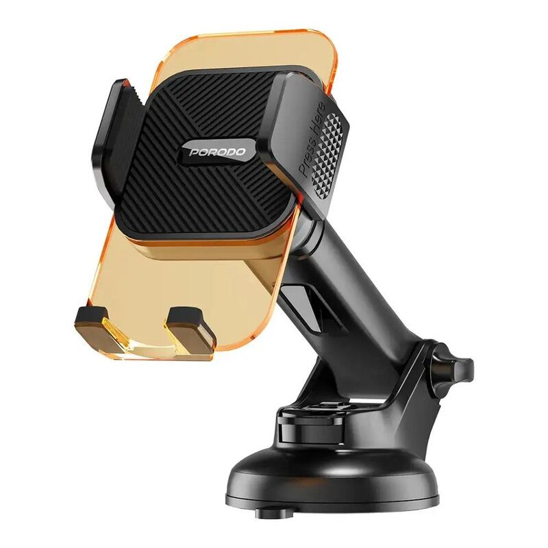Porodo 3-In-1 Mount Kit Multi Functional Phone Holder - Orange