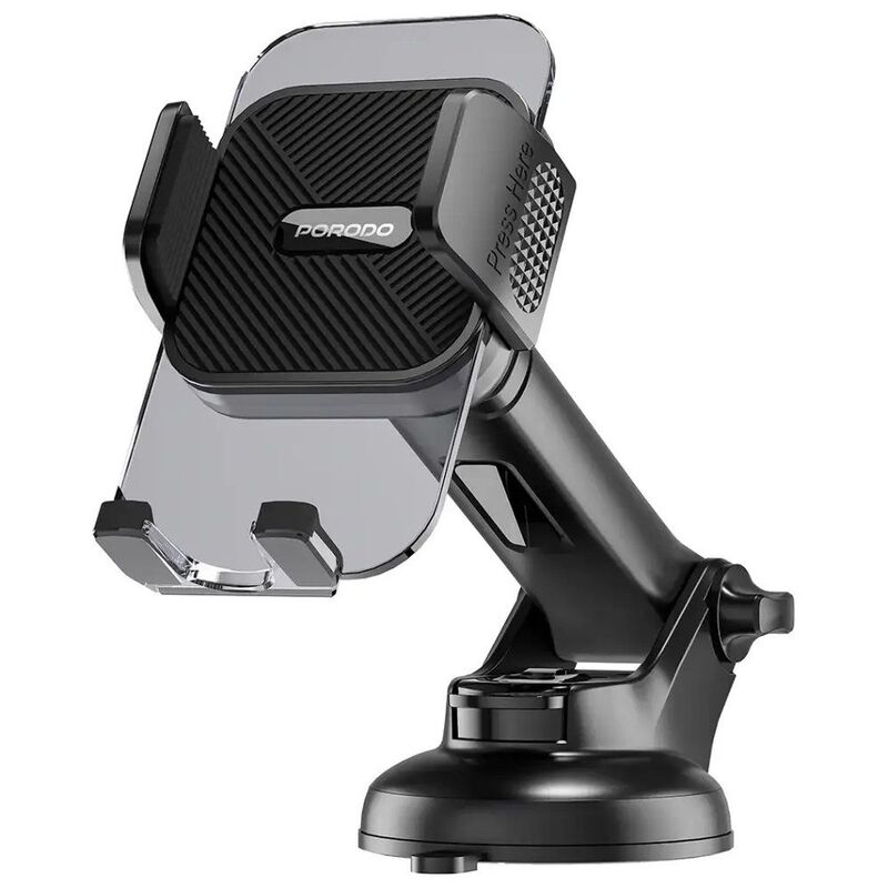 Porodo 3-In-1 Mount Kit Multi Functional Phone Holder - Black
