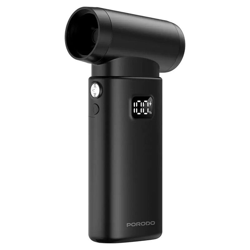 Porodo Lifestyle 2-In-1 Handheld Vacuum & Air Duster - Black