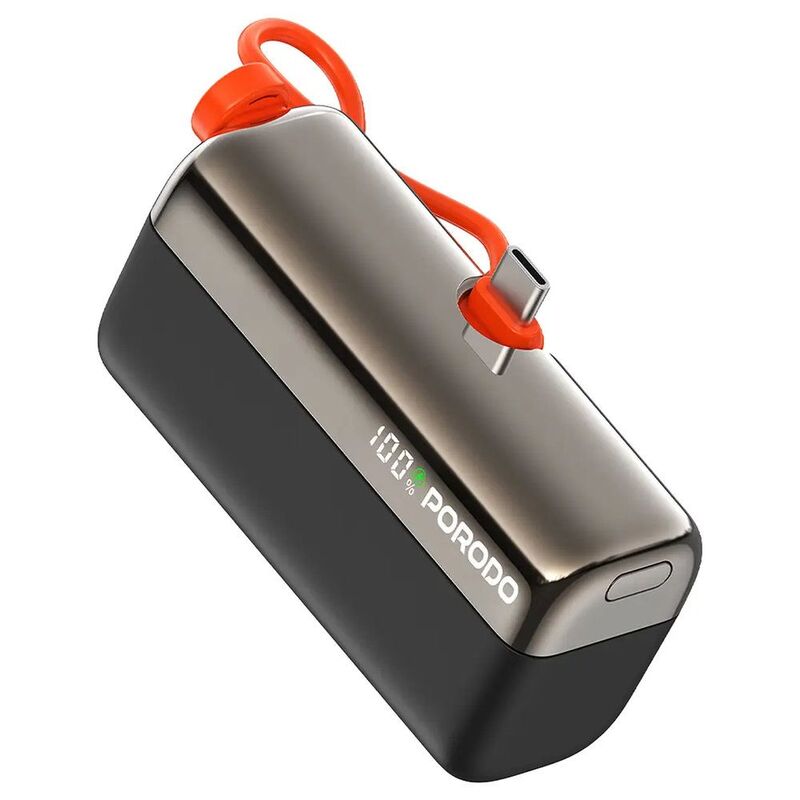 Porodo Pocket Volt 10000 mAh Power Bank - Black