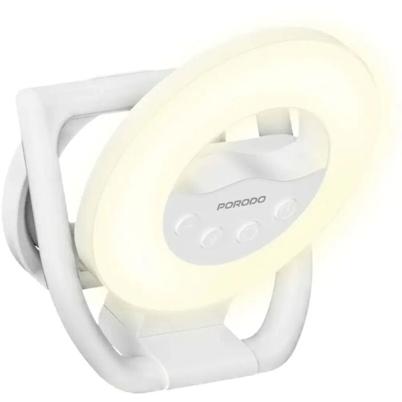 Porodo Lifestyle Snapbright Magnetic Led Fill Light - White Porodo Lifestyle Snapbright Magnetic Led Fill Light - White