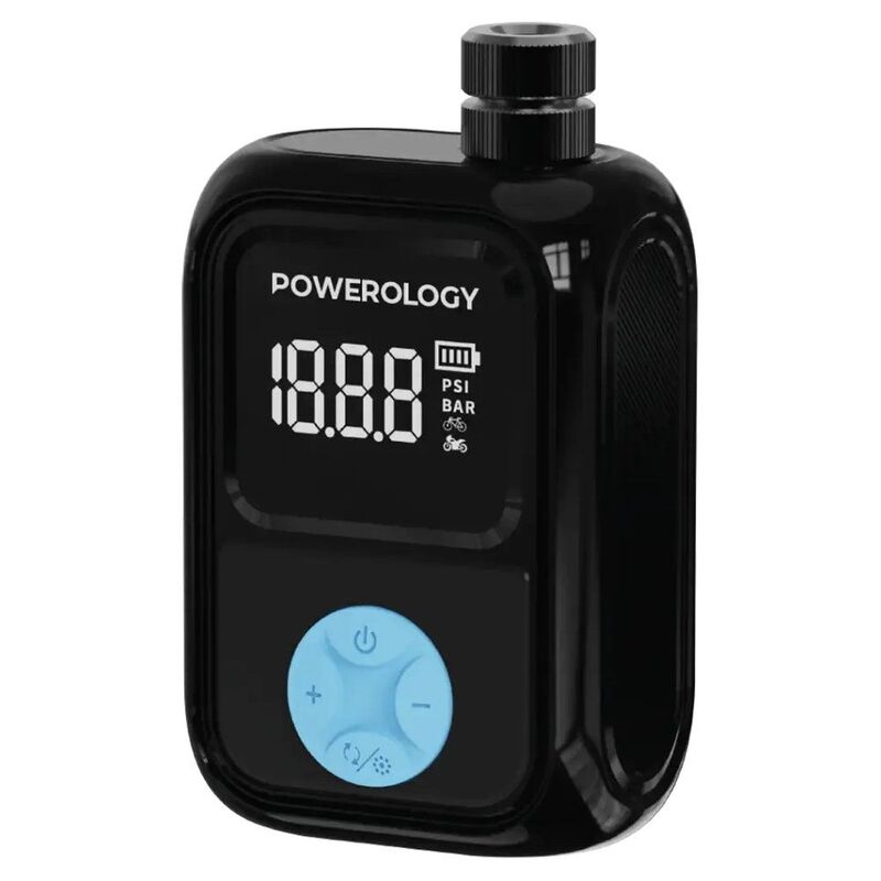 Powerology Portable Electric Tire Inflator - Black Powerology Portable Electric Tire Inflator - Black