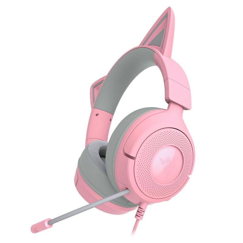 Razer Kraken Kitty V3 X Wired Kitty Headset For Gaming - Quartz