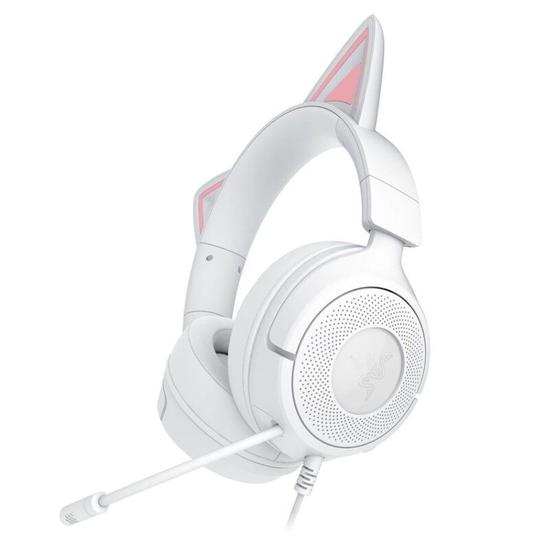 Razer Kraken Kitty V3 X Wired Kitty Headset For Gaming - White Razer Kraken Kitty V3 X Wired Kitty Headset For Gaming - White