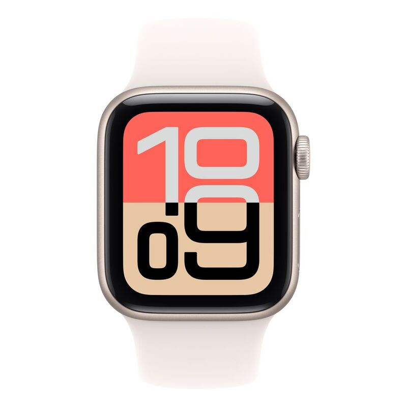 Apple Watch SE 3 GPS 40mm Starlight Aluminium Case with Starlight Sport Band - S/M Apple Watch SE 3 GPS 40mm Starlight Aluminium Case with Starlight Sport Band - S/M