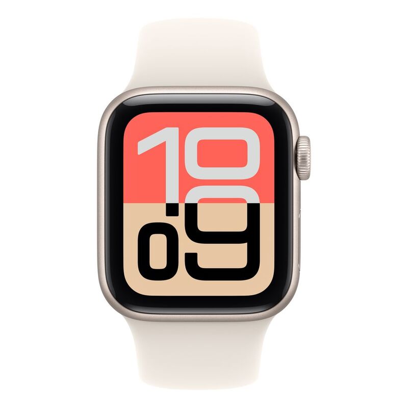 Apple Watch SE 3 GPS 40mm Starlight Aluminium Case with Starlight Sport Band - M/L